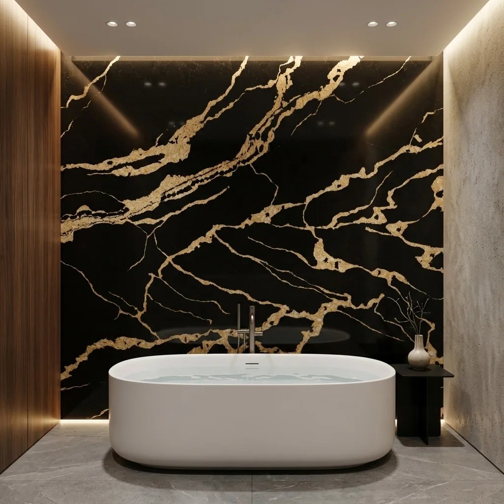 Calacatta Back Gold — пример работы