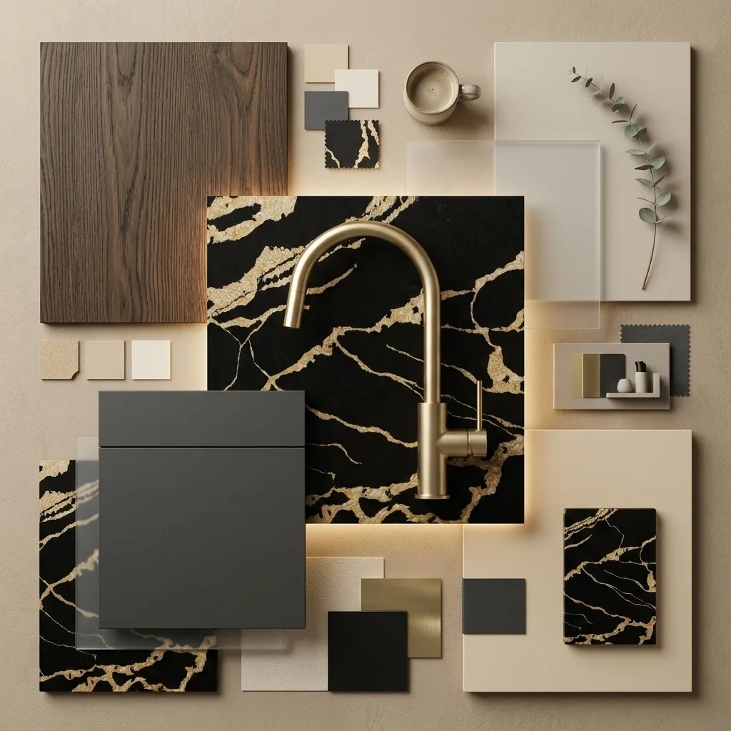 Calacatta Back Gold — пример работы