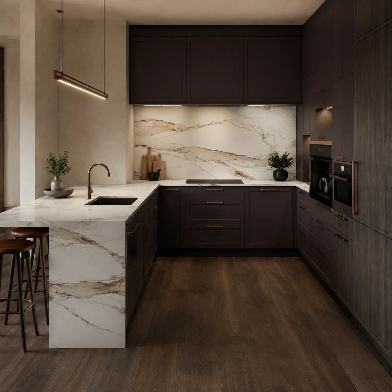 Calacatta Sienna — пример работы